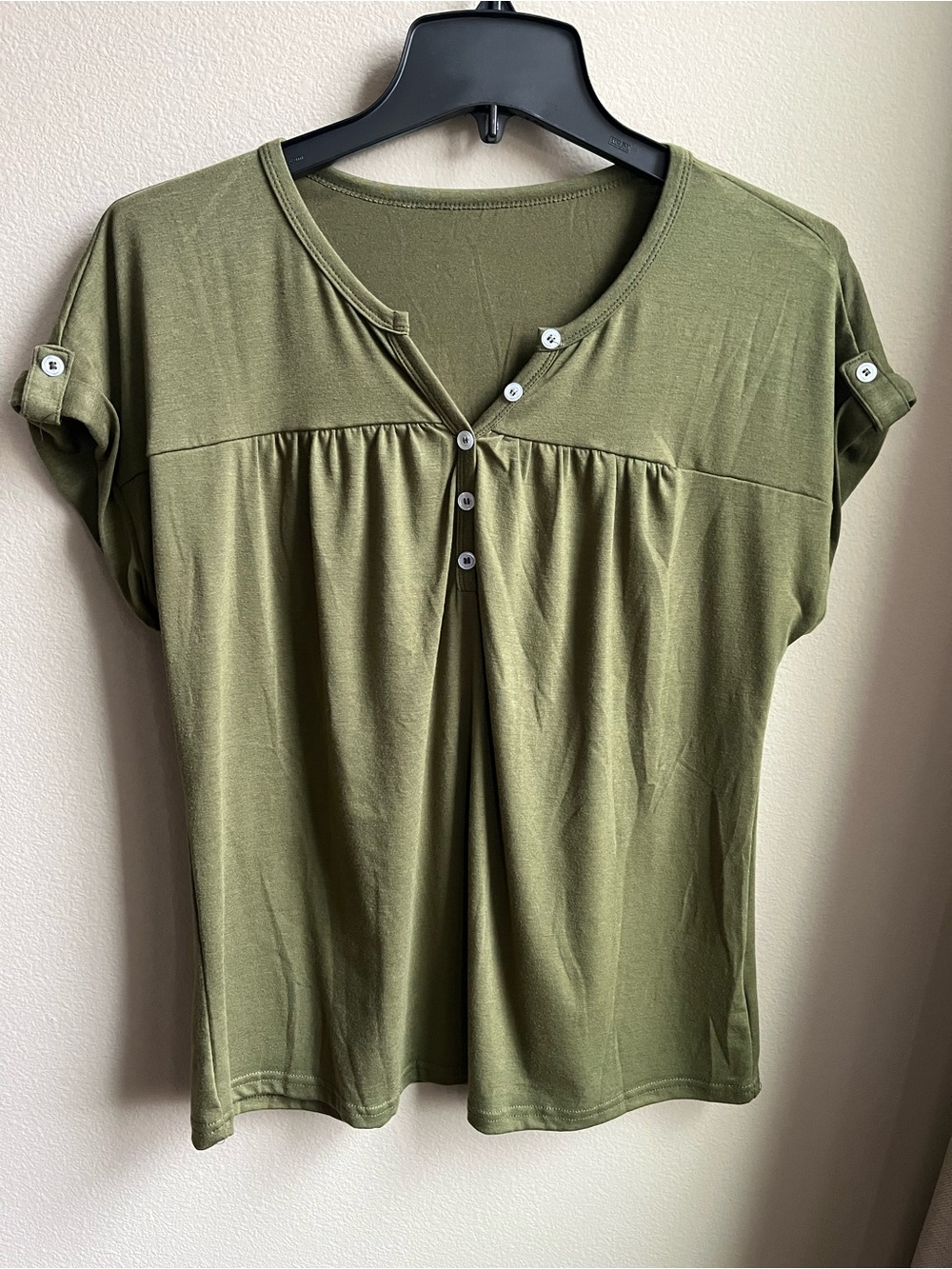 Women’s Olive Green T Shirt - Picture 3 of 7